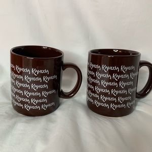 Kahlua set of 2 vintage mugs NWOT